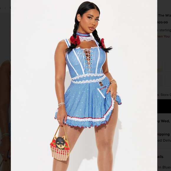 Brand New Dorothy Wizard of Oz Costume - Picture 1 of 4
